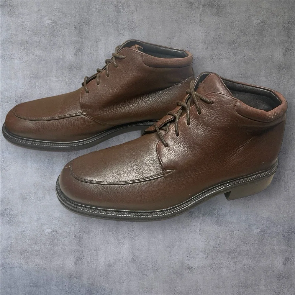 Cole Haan Oxblood Brown Leather Urban City Lace‎ Up Chukka Boots Mens 9.5